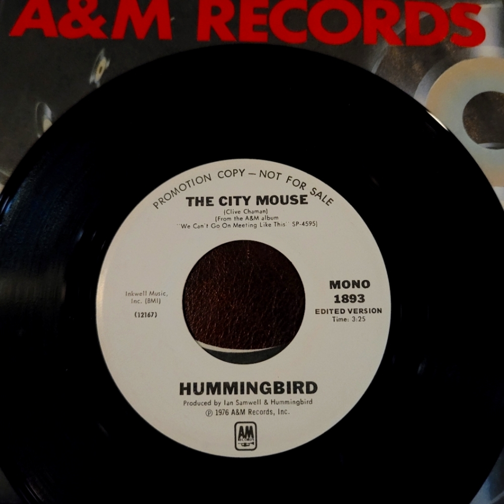 The City Mouse by Hummingbird 45rpm, excellent condition!! Mono & Stereo!